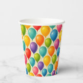 Kleurrijke ballon papieren beker! papieren bekers (Achterkant)
