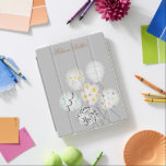 kleurrijke ballon : schattig monogram iPad cover<br><div class="desc">kleurrijke partijballonnen met pastelachtergronden in verschillende kleuren waaruit je kunt kiezen en je eigen monogram .</div>