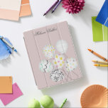 kleurrijke ballon : schattig monogram iPad cover<br><div class="desc">kleurrijke partijballonnen met pastelachtergronden in verschillende kleuren waaruit je kunt kiezen en je eigen monogram .</div>