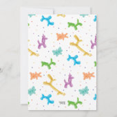 Kleurrijke ballondieren, vaderdag of leeftijd kaart (Achterkant)