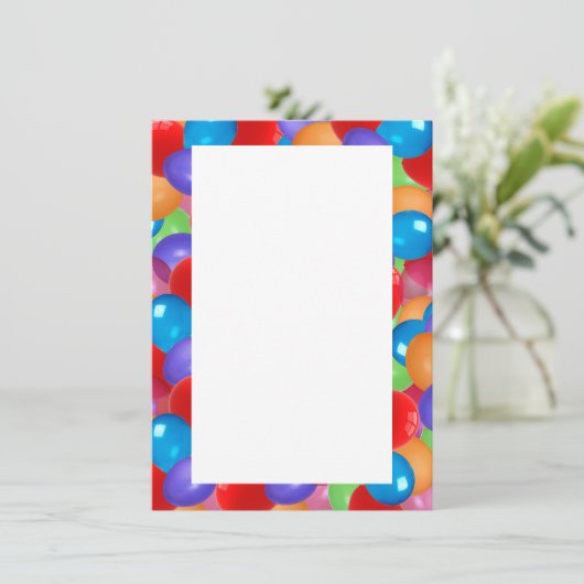 Kleurrijke ballonnen (Staand voorkant)