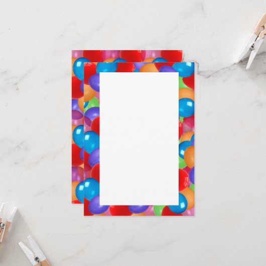 Kleurrijke ballonnen (Voorkant / Achterkant in situ)