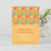 Kleurrijke ballonnen 77ste verjaardag kaart (Staand voorkant)