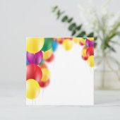 Kleurrijke ballonnen achtergrond (Staand voorkant)