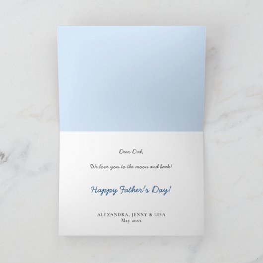 Kleurrijke ballonnen blauw rood oranje Vaderdag Kaart (Binnen)