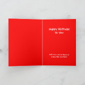 Kleurrijke Ballonnen Custom Birthday Kaart (Binnen)