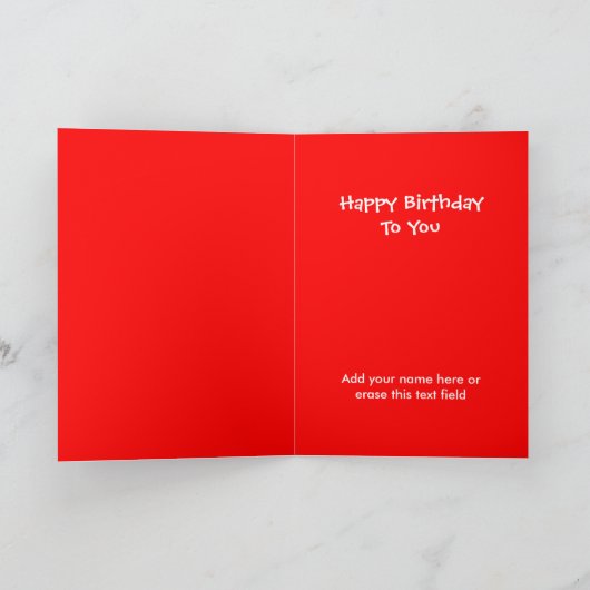 Kleurrijke Ballonnen Custom Birthday Kaart (Binnen)