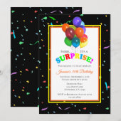 Kleurrijke ballonnen en Confetti | Verzekeringspar Kaart (Voorkant / Achterkant)