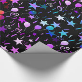 Kleurrijke ballonnen en sterren Verpakkingspapier Cadeaupapier (Hoek)