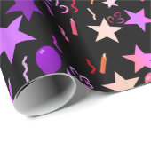 Kleurrijke ballonnen en sterren Verpakkingspapier Cadeaupapier (Rol Hoek)