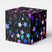 Kleurrijke ballonnen en sterrenbeugel bedankdoosjes (Achterkant)