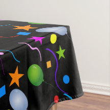 Kleurrijke ballonnen en Streamers op BLACK