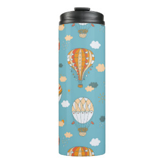 Kleurrijke ballonnen Feestelijk Patroon Ontwerp Thermosbeker
