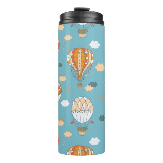 Kleurrijke ballonnen Feestelijk Patroon Ontwerp Thermosbeker (Voorkant)