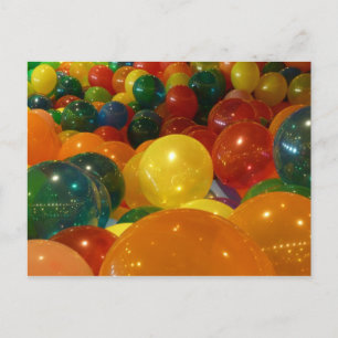 Kleurrijke Ballonnen Feestelijke Ontwerp Briefkaart