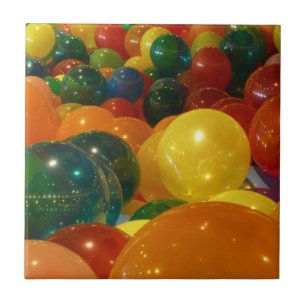 Kleurrijke Ballonnen Feestelijke Ontwerp Tegeltje