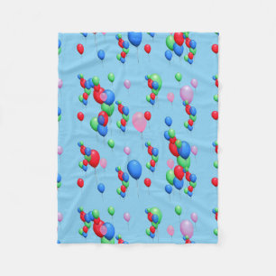 Kleurrijke ballonnen fleece deken