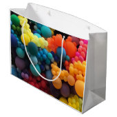 Kleurrijke ballonnen groot cadeauzakje (Achterkant Gekanteld)