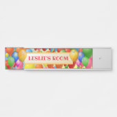 Kleurrijke ballonnen Kinder deurbordje (Voorkant)