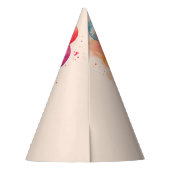 Kleurrijke ballonnen Kinder Happy Birthday Feesthoedjes (Achterkant)