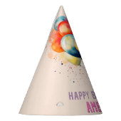 Kleurrijke ballonnen Kinder Happy Birthday Feesthoedjes (Links)