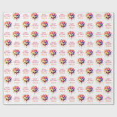 Kleurrijke ballonnen Kinder Happy Birthday Gift Cadeaupapier (Vlak)