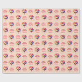 Kleurrijke ballonnen Kinder Happy Birthday Gift Cadeaupapier (Vlak)