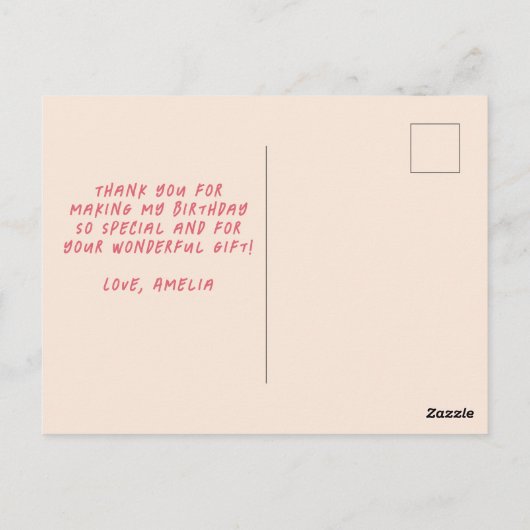 Kleurrijke Ballonnen Kinderen Verjaardag Foto Beda Briefkaart (Achterkant)