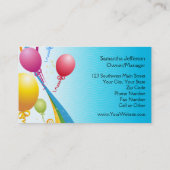 Kleurrijke ballonnen | Krullstonken Visitekaartje (Achterkant)