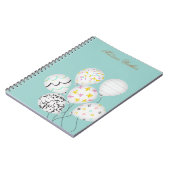 kleurrijke ballonnen leuke monogram notitieboek (Linkerzijde)