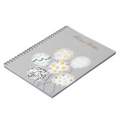 kleurrijke ballonnen leuke monogram notitieboek (Linkerzijde)