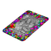 Kleurrijke ballonnen Lijst Creëer Uw eigen foto Magneet (Linkerzijde)