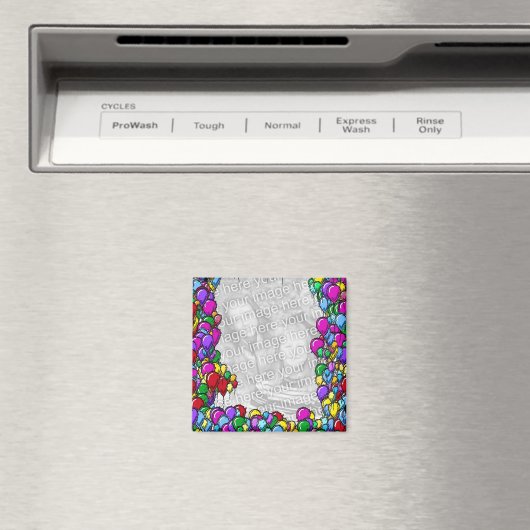 Kleurrijke ballonnen ontwerp fotomagneet magneet (Insitu (Vaatwasser))