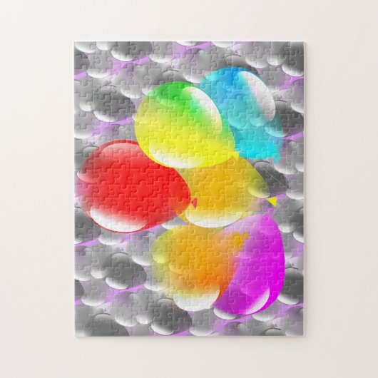 Kleurrijke ballonnen - Partij Legpuzzel (Verticaal)