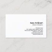 Kleurrijke ballonnen Party Planner Visitekaartje (Achterkant)