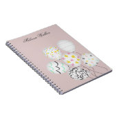 kleurrijke ballonnen schatmonogram notitieboek (Rechterzijde)