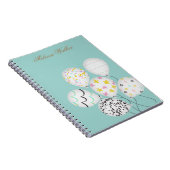 kleurrijke ballonnen schatmonogram notitieboek (Rechterzijde)