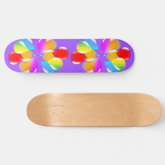 Kleurrijke Ballonnen Skateboard (Horizontaal)