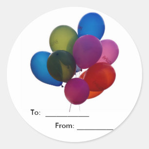 Kleurrijke ballonnen, Stickers