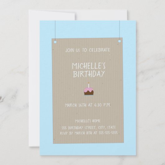 Kleurrijke ballonnen Verjaardag uitnodiging (Achterkant)