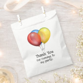 Kleurrijke ballonnen verjaardagsfeestje bedankt bedankzakje (Geknipt)