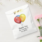 Kleurrijke ballonnen verjaardagsfeestje bedankt bedankzakje (Gezegeld)