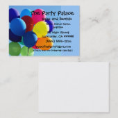 Kleurrijke ballonnen visitekaartje (Voorkant / Achterkant)