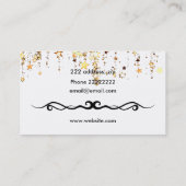 Kleurrijke ballonnen visitekaartje (Achterkant)