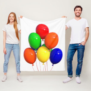 Kleurrijke Ballonnen Vreugde en Plezier van Feeste Fleece Deken