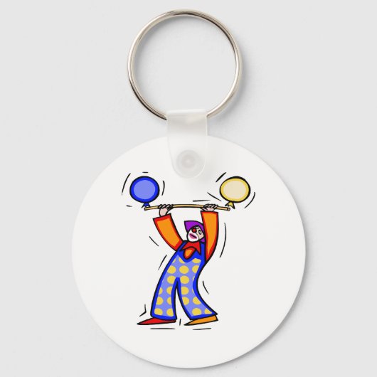 Kleurrijke ballonoefening sleutelhanger (Voorkant)