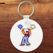 Kleurrijke ballonoefening sleutelhanger (Voorkant)