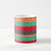 Kleurrijke band handdoekjes koffiemok (Center)