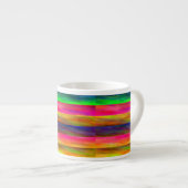 kleurrijke banden espresso kop (Voorkant rechts)