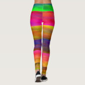kleurrijke banden leggings (Achterkant)